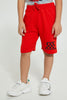 Grey And Red Speed Master Printed Set (2 Piece)