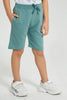 Redtag-White-Dino-Applique-T-Shirt-And-Shorts-Set-Sets-Boys-2 to 8 Years