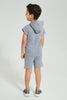 Redtag-Grey-Marl-Pique-Terry-Hooded-And-Shorts-Set-Boys-Sets,-Colour:Grey,-Filter:Boys-(2-to-8-Yrs),-New-In,-New-In-BOY,-Non-Sale,-S22A,-Section:Kidswear-Boys-2 to 8 Years
