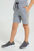 Redtag-Grey-Marl-Pique-Terry-Hooded-And-Shorts-Set-Boys-Sets,-Colour:Grey,-Filter:Boys-(2-to-8-Yrs),-New-In,-New-In-BOY,-Non-Sale,-S22A,-Section:Kidswear-Boys-2 to 8 Years