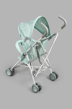 Load image into Gallery viewer, Redtag-Blue-Baby-Buggy--With-Rround-Canopy-Buggies-New-Born-Baby-
