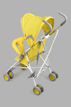 Load image into Gallery viewer, Redtag-Yellow-Baby-Buggy--With-Rround-Canopy-Buggies-New-Born-Baby-
