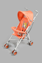 Load image into Gallery viewer, Redtag-Orange-Baby-Buggy--With-Rround-Canopy-Buggies-New-Born-Baby-
