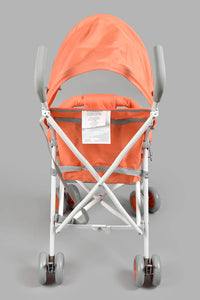 Redtag-Orange-Baby-Buggy--With-Rround-Canopy-Buggies-New-Born-Baby-