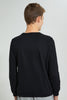 Redtag-Black-Astronaut-Drums-Sweat-T-Shirt-Long-Sleeves-Senior-Boys-9 to 14 Years