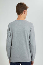 Load image into Gallery viewer, Redtag-Grey-Thousand-Lives-Sweat-T-Shirt-Long-Sleeves-Senior-Boys-9 to 14 Years
