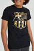 Redtag-Black-Barca-Tee-All-Over-Prints-Senior-Boys-9 to 14 Years