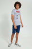 Redtag-Grey-Nasa-T-Shirt-Graphic-Prints-Senior-Boys-9 to 14 Years