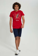 Load image into Gallery viewer, Redtag-Red-Flash-T-Shirt-Graphic-Prints-Senior-Boys-9 to 14 Years
