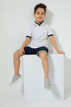Load image into Gallery viewer, Redtag-White-Double-Collar-Polo-Shirt-Boys-T-Shirts,-Colour:White,-Filter:Boys-(2-to-8-Yrs),-New-In,-New-In-BOY,-Non-Sale,-S22B,-Section:Kidswear-Boys-2 to 8 Years
