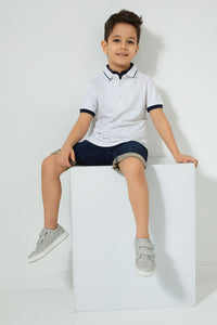 Redtag-White-Double-Collar-Polo-Shirt-Boys-T-Shirts,-Colour:White,-Filter:Boys-(2-to-8-Yrs),-New-In,-New-In-BOY,-Non-Sale,-S22B,-Section:Kidswear-Boys-2 to 8 Years