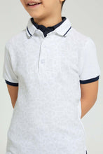 Load image into Gallery viewer, Redtag-White-Double-Collar-Polo-Shirt-Boys-T-Shirts,-Colour:White,-Filter:Boys-(2-to-8-Yrs),-New-In,-New-In-BOY,-Non-Sale,-S22B,-Section:Kidswear-Boys-2 to 8 Years
