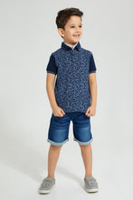 Load image into Gallery viewer, Redtag-Navy-Double-Collar-Polo-Shirt-Boys-T-Shirts,-Colour:Navy,-Filter:Boys-(2-to-8-Yrs),-New-In,-New-In-BOY,-Non-Sale,-S22B,-Section:Kidswear-Boys-2 to 8 Years
