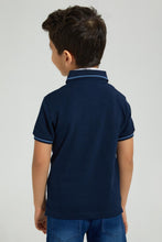 Load image into Gallery viewer, Redtag-Navy-Double-Collar-Polo-Shirt-Boys-T-Shirts,-Colour:Navy,-Filter:Boys-(2-to-8-Yrs),-New-In,-New-In-BOY,-Non-Sale,-S22B,-Section:Kidswear-Boys-2 to 8 Years
