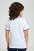 Redtag-White-Polo-Shirt-With-Horse-Logo-Polo-Shirts-Boys-2 to 8 Years
