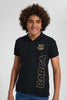 Redtag-Black-Barca-Polo-Polo-Shirts-Senior-Boys-9 to 14 Years