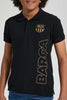 Redtag-Black-Barca-Polo-Polo-Shirts-Senior-Boys-9 to 14 Years