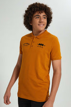 تنزيل الصورة على معرض الصور، Redtag-Mustard-Batman-Polo-Polo-Shirts-Senior-Boys-9 to 14 Years
