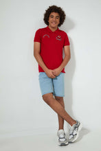 تنزيل الصورة على معرض الصور، Redtag-Red-Spiderman-Polo-Polo-Shirts-Senior-Boys-9 to 14 Years
