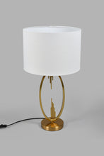 تنزيل الصورة على معرض الصور، Redtag-Gold-Metal-Embellished-Table-Lamp-Colour:Gold,-Filter:Home-Decor,-HMW-HOM-Table-Lamps,-New-In,-New-In-HMW-HOM,-Non-Sale,-S22A,-Section:Homewares-Home-Decor-
