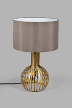 تنزيل الصورة على معرض الصور، Redtag-Gold-Metal-Embellished-Table-Lamp-Colour:Gold,-Filter:Home-Decor,-HMW-HOM-Table-Lamps,-New-In,-New-In-HMW-HOM,-Non-Sale,-S22A,-Section:Homewares-Home-Decor-
