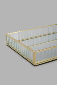 Redtag-Gold-Ribbed-Decorative-Tray-Trays-Home-Decor-