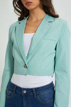 تنزيل الصورة على معرض الصور، Redtag-Mint-Long-Sleeve-Cropped-Jacket-Jackets-Women&#39;s-
