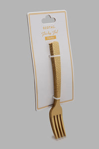 Redtag-Gold-Cake-Fork-Hammered-FinishSet-(4-Piece)-Colour:Gold,-Filter:Home-Dining,-HMW-DIN-Cutlery-Sets,-New-In,-New-In-HMW-DIN,-Non-Sale,-S22A,-Section:Homewares-Home-Dining-