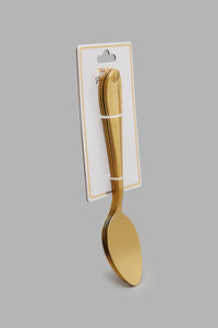 Redtag-Gold-Dinner-Spoon-Set-(4-Piece)-Colour:Gold,-Filter:Home-Dining,-HMW-DIN-Cutlery-Sets,-New-In,-New-In-HMW-DIN,-Non-Sale,-S22A,-Section:Homewares-Home-Dining-