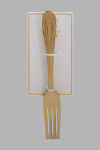 Redtag-Gold-Dinner-Fork-Set-(4-Piece)-Colour:Gold,-Filter:Home-Dining,-HMW-DIN-Cutlery-Sets,-New-In,-New-In-HMW-DIN,-Non-Sale,-S22A,-Section:Homewares-Home-Dining-