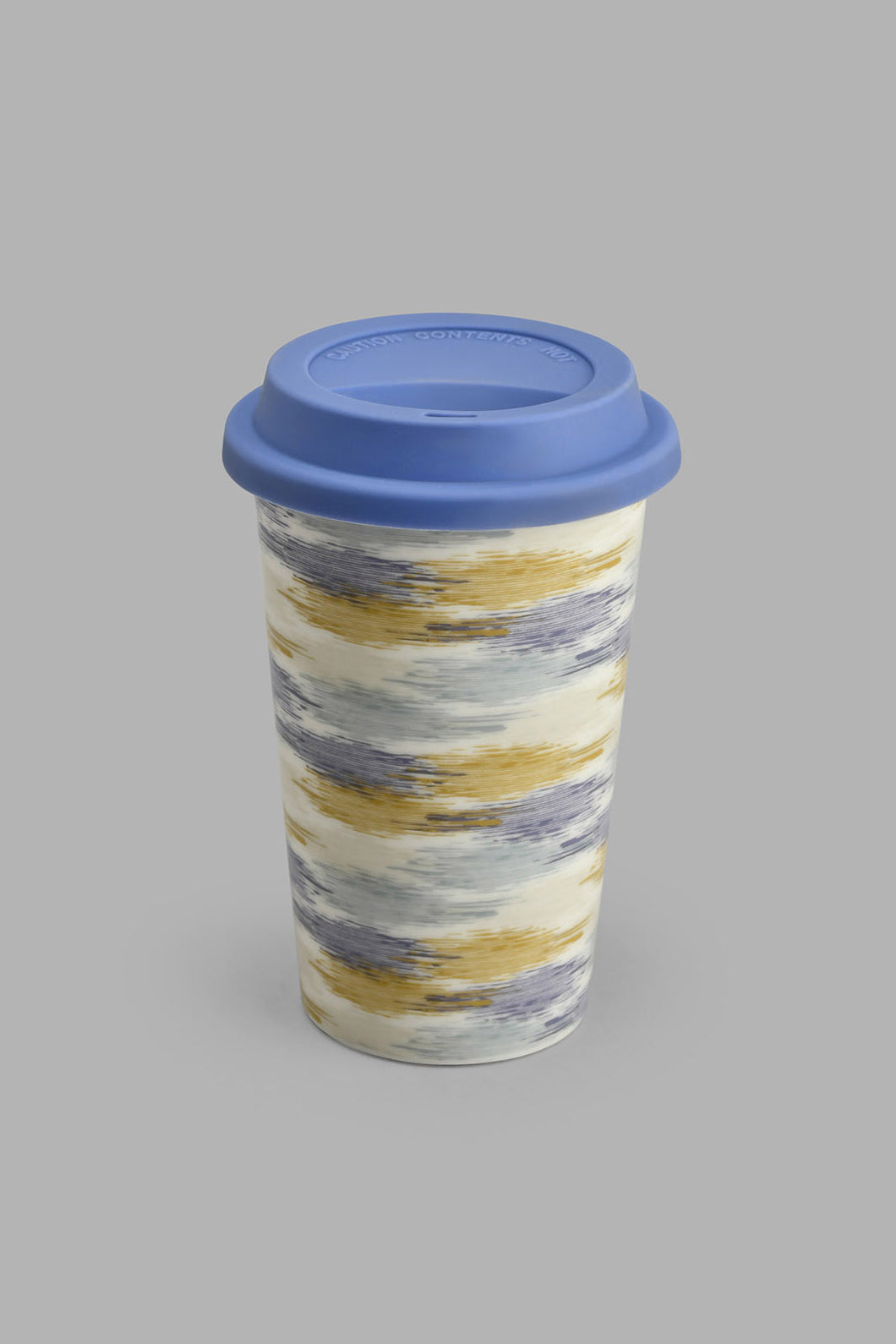 Redtag-Multicolour-Geometric-Travel-Mug-With-Silicon-Lid-Colour:Multicolour,-Filter:Home-Dining,-HMW-DIN-Mugs,-New-In,-New-In-HMW-DIN,-Non-Sale,-S22A,-Section:Homewares-Home-Dining-