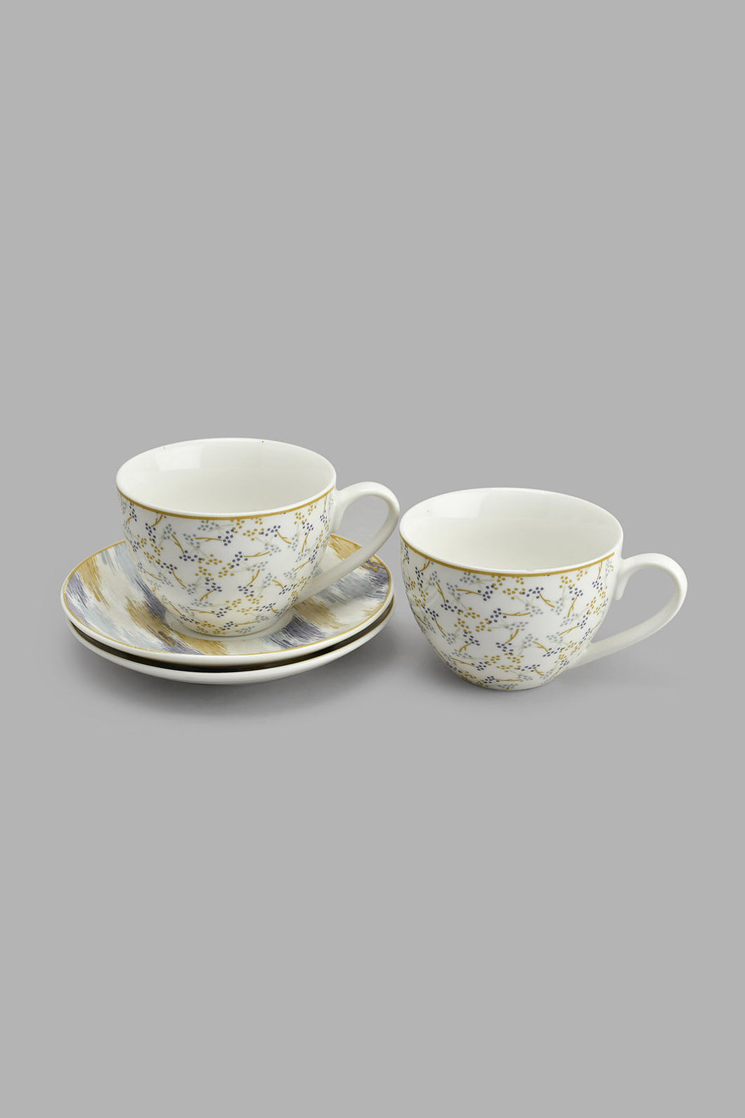 Redtag-Multicolour-Geometric-Tea-Set-(4-Piece)-Colour:Multicolour,-Filter:Home-Dining,-HMW-DIN-Crockery-Sets,-New-In,-New-In-HMW-DIN,-Non-Sale,-S22A,-Section:Homewares-Home-Dining-