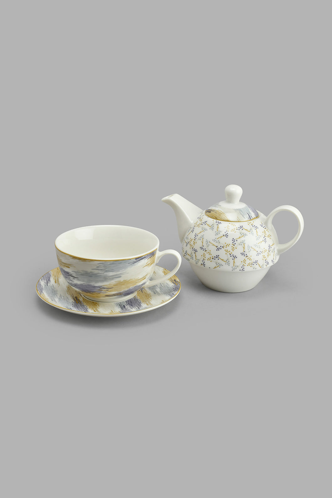 Redtag-Multicolour-Geometric-Tea-Set-Colour:Multicolour,-Filter:Home-Dining,-HMW-DIN-Crockery-Sets,-New-In,-New-In-HMW-DIN,-Non-Sale,-S22A,-Section:Homewares-Home-Dining-