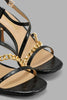 Redtag-Black-Chain-Trim-Sandal-Slingbacks-Women's-