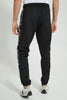 Redtag-Black-Jogger-With-Gold-Signature-Colour:Black,-Filter:Men's-Clothing,-Men-Joggers,-New-In,-New-In-Men,-Non-Sale,-S22B,-Section:Men-Men's-