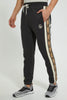 Redtag-Dark-Grey-Track-Pant-With-Side-Tape-Joggers-Men's-
