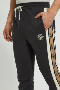 Redtag-Dark-Grey-Track-Pant-With-Side-Tape-Joggers-Men's-