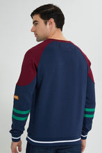 Load image into Gallery viewer, Redtag-Navy-Raglan-Sleeve-Sweatshirt-Sweatshirts-Men&#39;s-0
