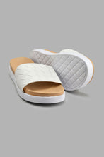 Load image into Gallery viewer, Redtag-White-Weave-Comfort-Mule-Colour:White,-Filter:Women&#39;s-Footwear,-New-In,-New-In-Women-FOO,-Non-Sale,-S22A,-Section:Women,-Women-Casual-Sandals-Women&#39;s-
