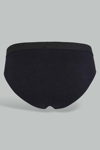 Black And Charcoal Briefs (Pack of 2)