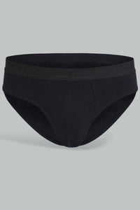 Black And Charcoal Briefs (Pack of 2)