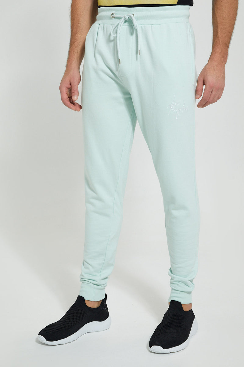 Redtag-Mint-Green-Signature-Jog-Pant-Joggers-Men's-