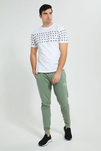 Redtag-Blue-Green-Signature-Jog-Pant-Joggers-Men's-