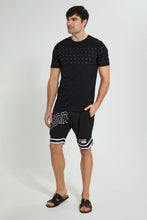 تنزيل الصورة على معرض الصور، Redtag-Black-Sports-Shorts-Active-Shorts-Men&#39;s-
