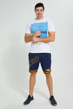 تنزيل الصورة على معرض الصور، Redtag-Navy-Sports-Shorts-Active-Shorts-Men&#39;s-
