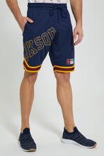 تنزيل الصورة على معرض الصور، Redtag-Navy-Sports-Shorts-Active-Shorts-Men&#39;s-
