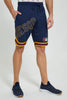 Redtag-Navy-Sports-Shorts-Active-Shorts-Men's-