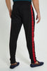 Redtag-Black-Track-Pant-With-Side-Tape-Joggers-Men's-