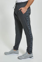 تنزيل الصورة على معرض الصور، Redtag-Charcoal-Track-Pant-With-Side-Tape-Joggers-Men&#39;s-
