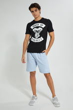 Load image into Gallery viewer, Redtag-Blue-Pull-On-Resort-Shorts-Active-Shorts-Men&#39;s-
